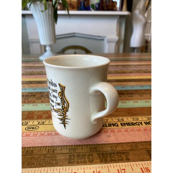 Carrigaline Pottery Ireland Coffee Mug Vintage Irish blessing May Good Luck - Picture 2 of 10